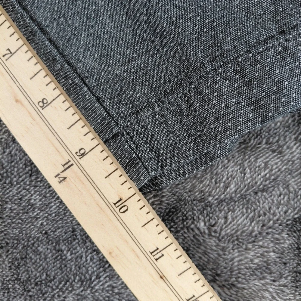 Banana Republic Mens Grey Cotton Micro Dot Chino Shorts Size 33 Regular‎ Fit